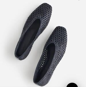 Madewell The Mylie Ballet Flat In Handwoven Leather